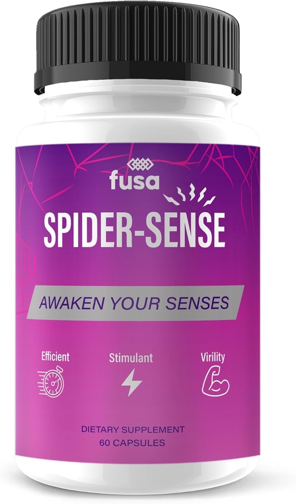Spider Sense Pills Spider-Sense Max Supplement, SpiderSense Maximum Strength Advanced Support Multivitamin Formula for Overall Health & Wellness, Spider Senses Max Supplement Pills (60 Capsules)
