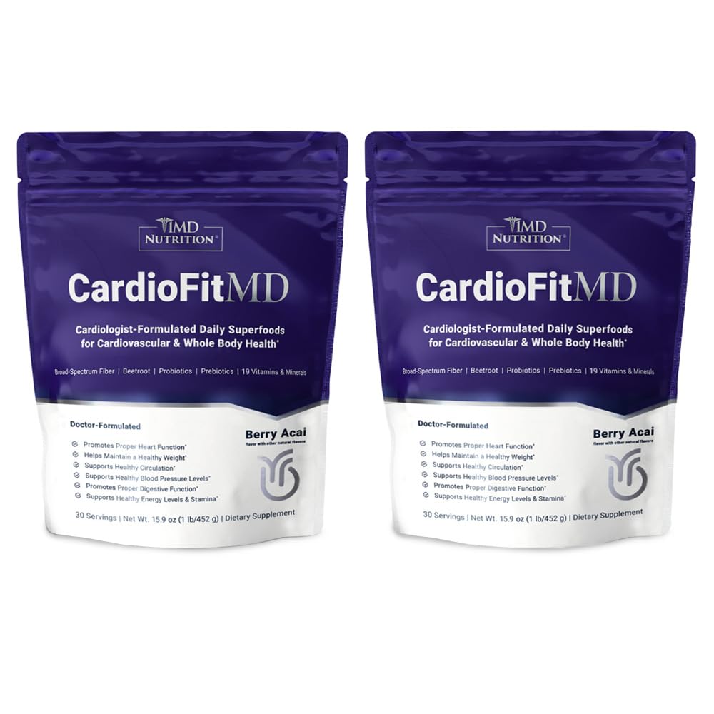 1MD Beslenme KartioFitMD - Vegan Beets Superfood Keto- Kalp Sağlığı Tozu - Nitrik Oksit Tamam - Sağlıklı Kan basıncı ve Sörfikasyon için Arıt Kök Toz - Yüksek Fiber İçilir - 30 Gün (2-Pack)