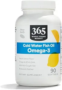 365 από Whole Foods Market, Lemon Omega-3 Softgels, 90 CT