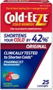 Ψυχρό-EEZE Φυσικό Cherry Zinc Lozenges, Ομοιοπαθητική Ψυχρή Θεραπεία, Μειώνει τη Διάρκεια του Κοινού Ψυχρού, Πονηρού Λαρύγγι, Βήχας, Συμφορητική και Post Nasal Drip, 25 Count