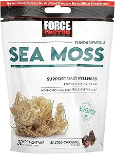 Force Factor Sea Moss Chews a Daily Wellness & Antioxidant Support a Salted Caramel (30 μαλακά μάσημα)