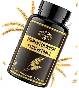 1000MG Spermidine Supplements Fermented Wheat Germ Extract Capsule with 10MG Higher Spermidine & Çinko for Antioksi, Hücre Renewal, Immune System and improves Energy 60 Capsules (1 Şişe)