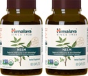Himalaya Organik Neem Herbal Supplement, Mild Acne & Clear Skin için, Puring, Ayurvedic, USDA sertifikalı Organik, Non-GMO, Vegan, 600 mg, 60 Plant bazlı Caplets, 2 Pack, 60 Plantive