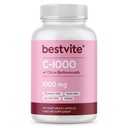 BESTVITE Vitamin C 1000mg (120 κάψουλες χορτοφάγων) με Citrus Bioflavinoids - Όχι Stearates - Vegan - Μη ΓΤΟ - Χωρίς γλουτένη