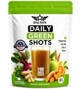 Daily Green Shots – Superfood Toz with Wheatgrass, Matcha, Beetroot, Ashwagandha, Turmeric & Prebiyotiks – Immunity & Energy Support – Vegan Greens Supplement – 100 Shots