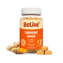 Black Pepper & Ginger ile Canlı Turmeric Curcumin - Immune Desteği, sağlıklı Skin ve Hareketlilik için 500 mg - Tropikal Flavor | 60 Kont