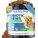 Köpekler için 200 PCS Probiyotikleri - Dog Probiyotik Chews for Gut Health, Digestive Support & Itchy Skin Relief Pet Diarrhea Gas Tedavisi - Probiyotiks, Digestive Enzymes, Prebiyotiks, Riley