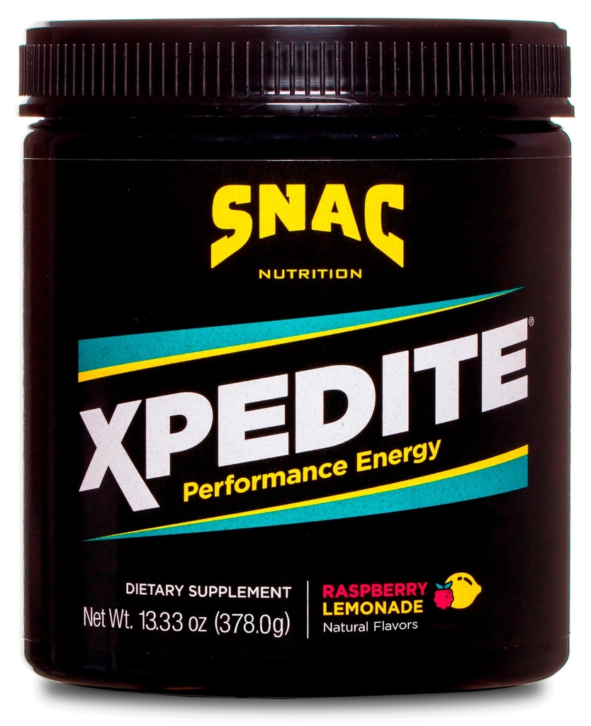 SNAC XPEDITE - Preworkout Performance Drink Supplement, Supports Energy and Focus, Nitrik Oksit ATM & Termogenic, L-Carnitine, Beta Alanine, Raspberry Lemonade Toz, (24 Hizmet)