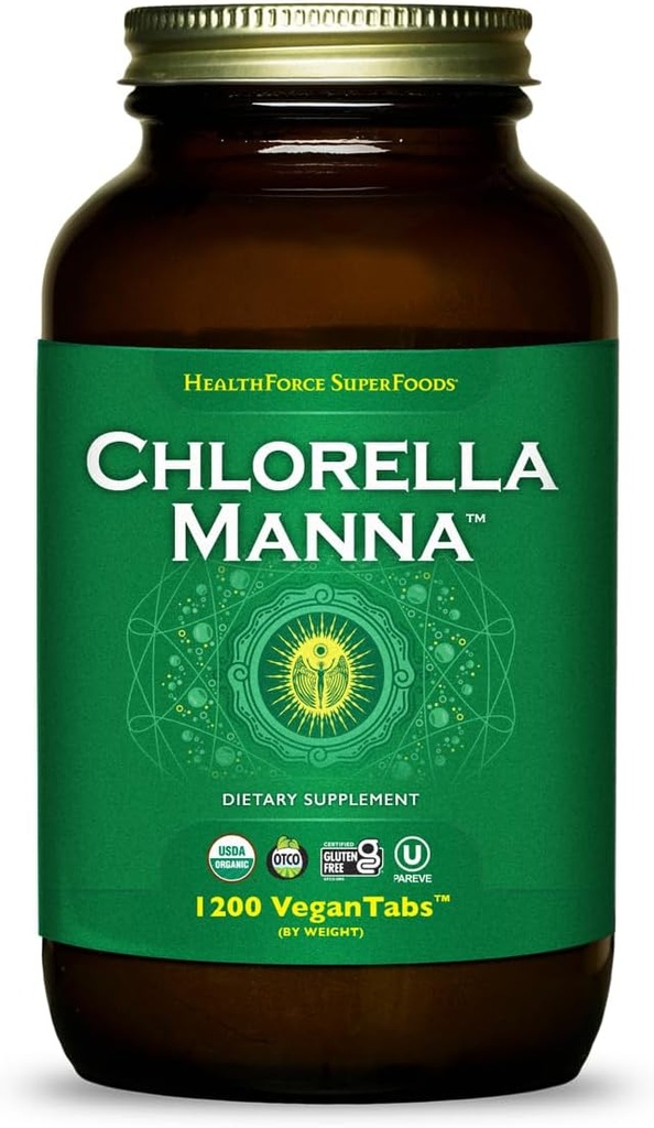 HealthForce SuperFoods Chlorella Manna - Tabletler - 1200 Vegan Tablet