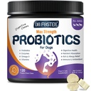 Köpekler, Freeze-Dried Dog Probiyotiks ve Digestive Enzymes, Plus Omega-3 for Itchy Skin, 3-in-1 Prebiyotiks for Digestive Health, Dog Vitamins and Supplements for Immune Health, 120 Bites