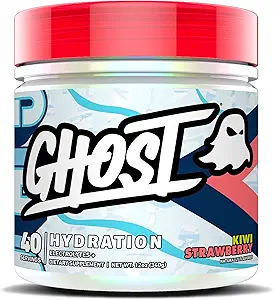 GHOST Hydration, Kiwi Strawberry, 40 Serv, Electrolyte Toz - Magnezyum ile Mix Supplement, Pyum, Kalsiyum, C & Taurin for Energy & Endurance - Vegan, Soy, Sugar & Gluten