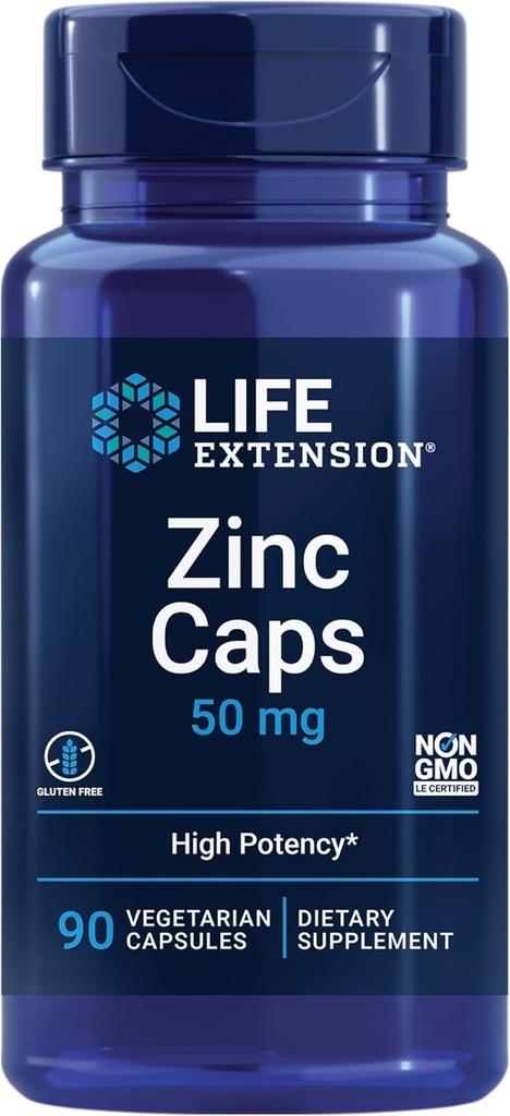 Επέκταση ζωής Λυσίνη 620mg και ψευδάργυρος 50mg - 100 κάψουλες χορτοφάγων και 90 κάψουλες χορτοφάγων