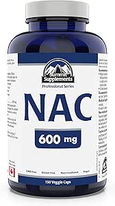 Συμπληρώματα - συμπλήρωμα NAC 600mg, Nac n-Acetyl cysteine, Υποστηρίζει επίπεδα αντιοξειδωτικών γλουταθειόνης, υποστήριξη ανοσοποιητικού συστήματος, υποστήριξη ήπατος - Προϊόν του Καναδά - 150 κάψουλες