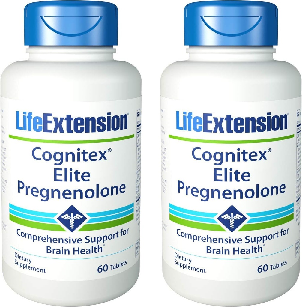 Life Extension - Cognitex Elite Pregnenolone, 60 Tablet (Pack of 2)