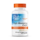Doktor'un En İyi Yüksek Apsiyon CoQ10, Kalp ve Enerji Desteği, USP, Doğal Fermented CoQ10, Non-GMO Gluten Free, Soy Free, Vegetarian 90 Veggie Softgels