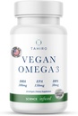 TAHIRO Vegan Omega-3 Softgels - Plant-Based Supplement with DPA, DHA & EPA - Erkekler, Kadınlar ve Hamile Kadınlar - Beyin Sağlığına Destek - Prenatal & Ortak Supplements, 1000 mg