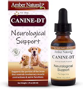 Amber NaturalZ Köpekleri Için DT Herbal Supplement: Kas, Nose, Paw Pad, Nerve ve Nörolojik Destek | 1 Akışkan Ounce Cam Şişe Şişe Şişe Şişe Şişe