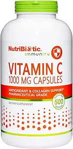 NutriBiotic - Βιταμίνη C 1000 Mg Κάψουλες, 500 Count 