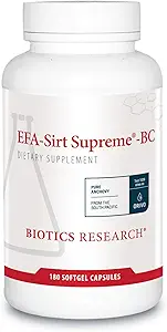 Biotics Research EFA-SIRT Supreme-BC EPA, DHA, GLA from Black Currant Seed Oil, Natural Karma Tocopherols Cardiovascular Health Joint Comfort and Flexability, 180 softgel Capsules