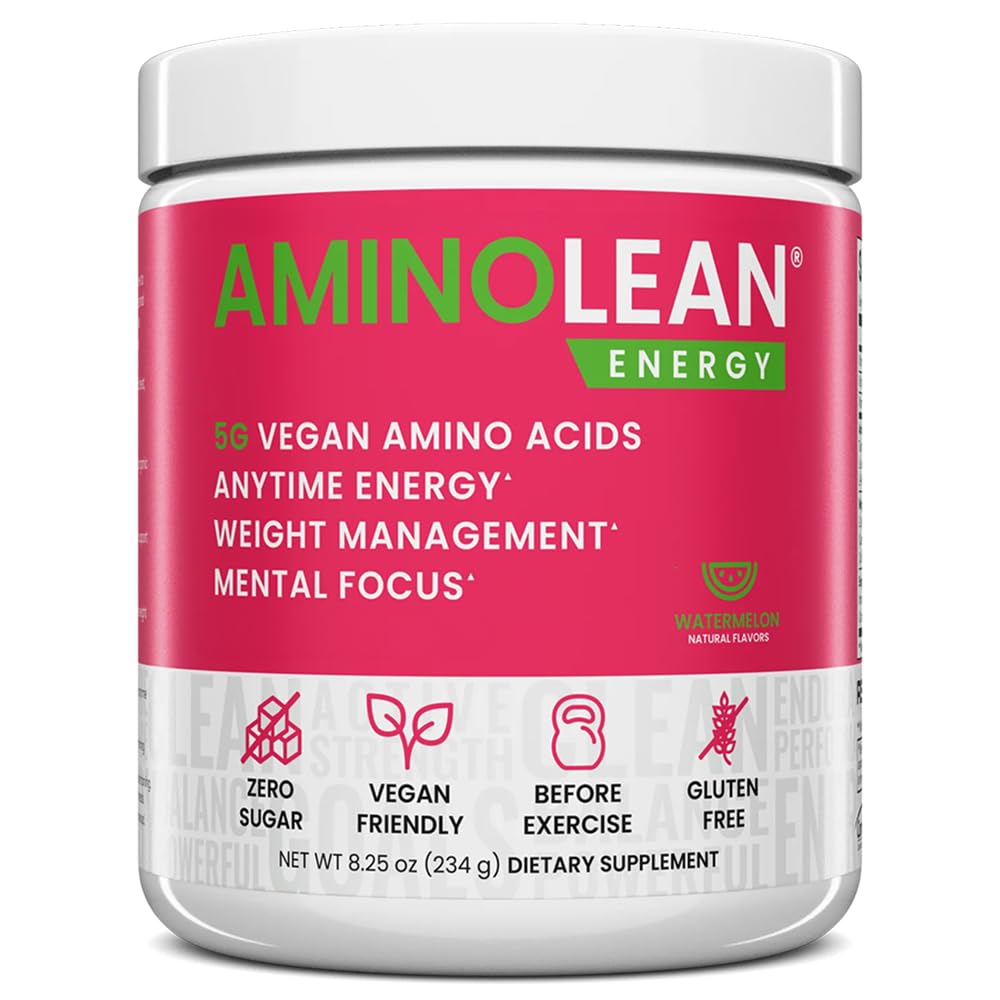 RSP Beslenme AminoLean Pre Workout Toz, Amino Enerji ve Kilo Yönetimi BCAA Amino Asits & Natural Caffeine, Preworkout Boost for Men & Women, 30 Serv