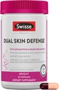 Swisse Beauty Dual Skin Defense Supplement | Astaxanthin, Grape Tohum alıntısı ve C vitamini | Destekler Collagen Formasyon, Skin Elasticity, Antioksi Koruma ve Rejenerasyon | 30 Capsules
