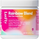 Superfood Rainbow Blend Powder, 7-Color Plant & Botanical Extracts με 44 θρεπτικά συστατικά για την υγεία των ούλων, την πέψη, την ανοσία και την αντιοξειδωτική υποστήριξη, Digestive Enzymes & Prebiotics, 6.35 Oz