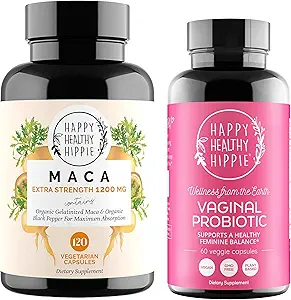 Kadınlar ve Organik Maca Root Capsules için Mutlu Sağlıklı Hippie Vaginal Probiyotikler