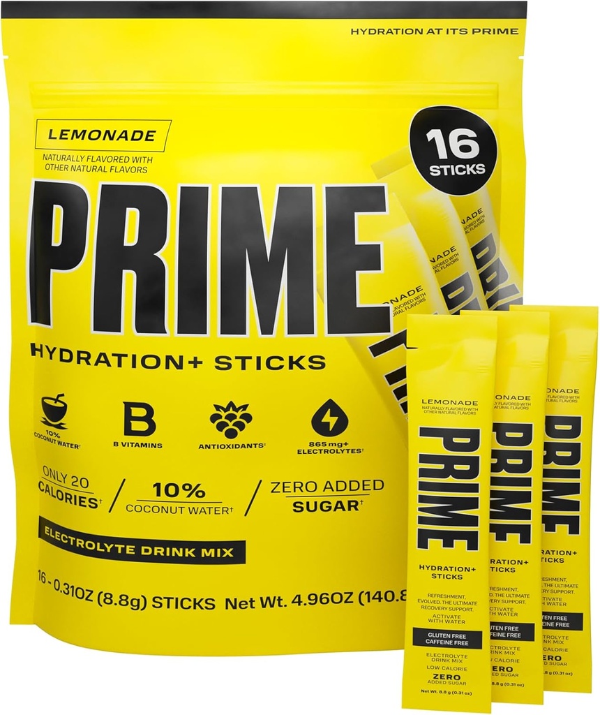 PRIME HYDRATION+ Sticks Λεμονάδα 