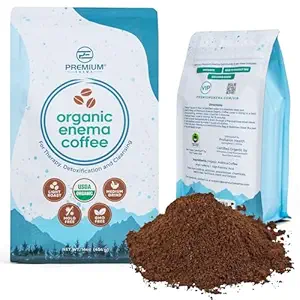 Enemas için Premium Enema Organik Kahve - Işık Roast Medium Ground Specialty Grade High Palmitic Asit Caffeine Fair Trade 1Lb