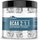 Earthborn Elements BCAA, 200 Capsules, Pure & Undiled, No Wordss