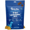 Zesty Paws Senior Dog Multivitamin Tedavileri - Köpekler için Glucosamine + Digestive Enzymes & Probiyotikler - Skin & Coat + Immune Health Chicken - Advanced - 60ct