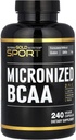 California Gold Beslenme Sporu, Mikronized BCAA, Branşlı Zincir Amino Asitler, 240 Veggie Capsules