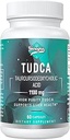 TUDCA 1100 mg-Liver Support Supplement for Detox Cleanse, Water-plastik Bile Salts with Strong Bitter Taste, 60 Vegan Capsules,Non-GMO,Gluten-Free-Free