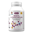 ANDREW LESSMAN Acetyl L-Carnitine 400 mg - 60 Capsules - Nervous System, Fat ve Enerji Metabolism, Sağlıklı Beyin Fonksiyonları, Beyin Akışı. Easy-to-Swallow Capsules.