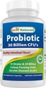 En İyi Doğallar Probiyotik 10 Strains & 30 Milyar CFU Intestinal Flora, 60 Veggie Capsules (60 Kont)