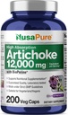 NusaPure Artichoke 20:1 Extract, 600 mg Ισοδύναμο με 12.000 mg 200 Veggie caps (Μη ΓΤΟ, Χωρίς γλουτένη)