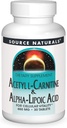 Source Naturals Acetyl L-Carnitine & Alfa-Lipoic Acid 650mg - 30 Tablet