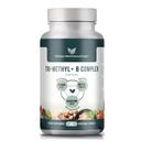 Tri-Methyl+ B Kompleksi B Vitaminleri - Full Spectrum Me Kompleks Vitamini MTHFR için Tamamlanmış B12 Torchcobalamin, Adenosylcobalamin ve Metilfolate