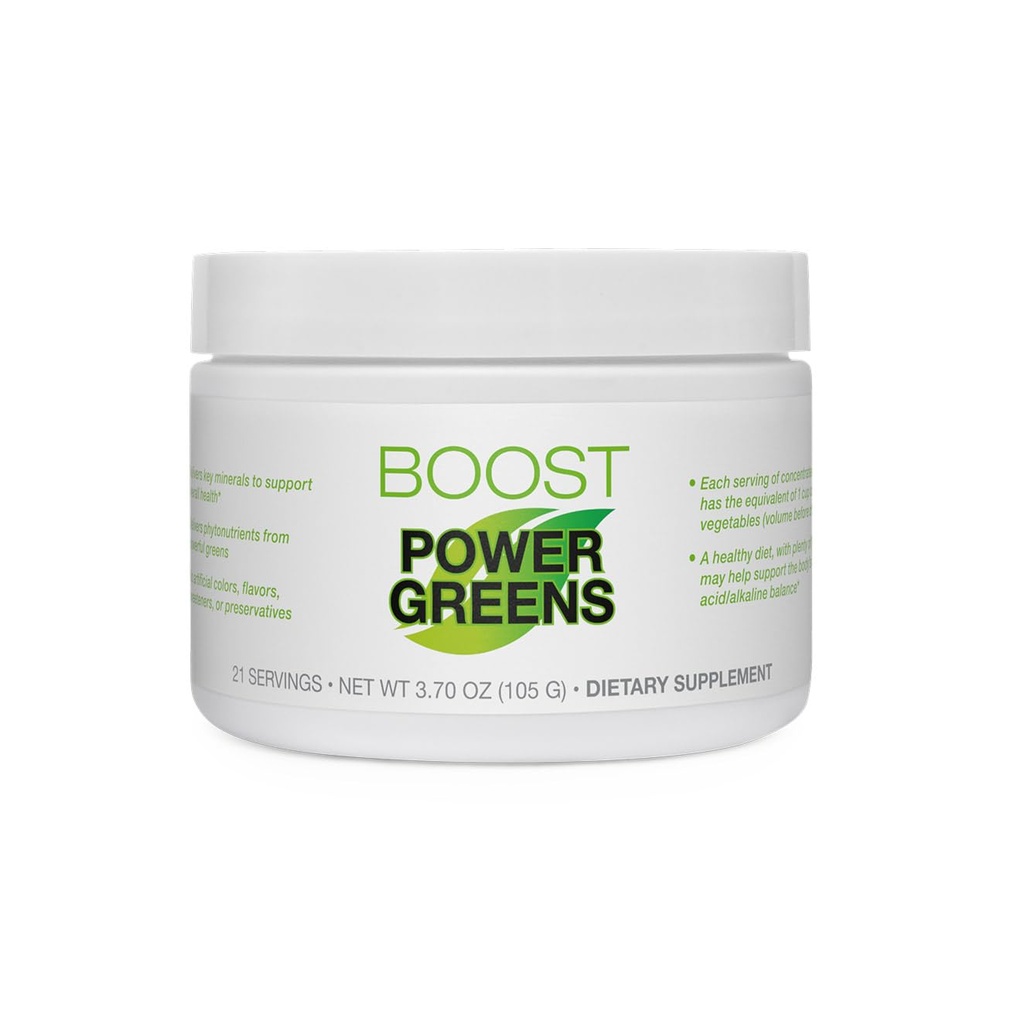 BODi Power Greens Boost - for Women & Men - Superfood Supplement with Phytonutrients from Spinach, Chlorella, Cucumber, Kale, Celery & Matcha - No Artificial Colors or Flavors, 21 Servings