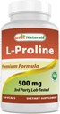 Best Naturals L-προλίνη Amino Acid Dietary Supplement 500 Mg, 120 Count (817716014456)