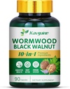 1 Wormwood Capsules - 90 Capsules Supplement, Black Walnut Hulls, Cloves, Black Pepper, Turmeric Curcumin Root, Peppermint Leaf, Supports Cut Health & Digestive Balance