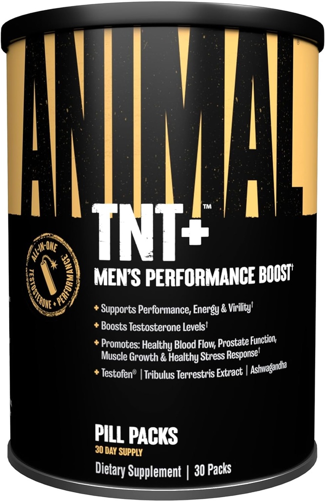 Hayvan TNT+ - Erkekler Destek, Prostate Support, Adaptogen & Stres Desteği, Nitrik Çimento