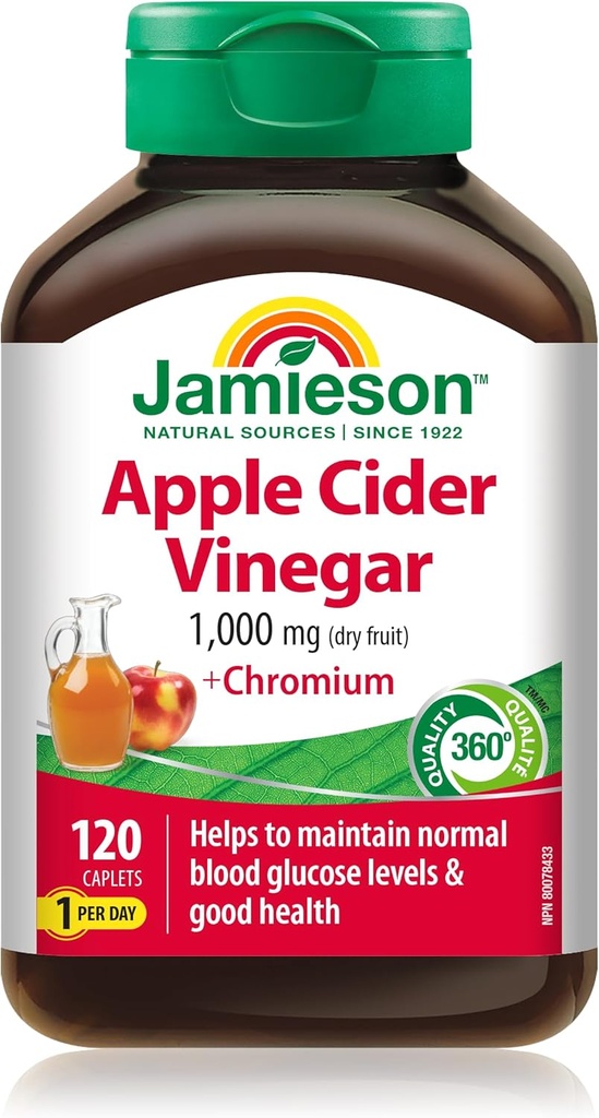 Jamieson Apple Cider Ξίδι & Χρώμιο, 120 καπελάκια