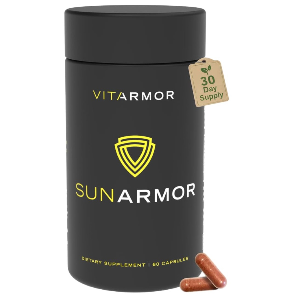 SunArmor, Polypodium ile Diyetsel Tamamlama, Sunscreen ile Kullanımı, Dermatolog Geliştirildi, 60 Capsules