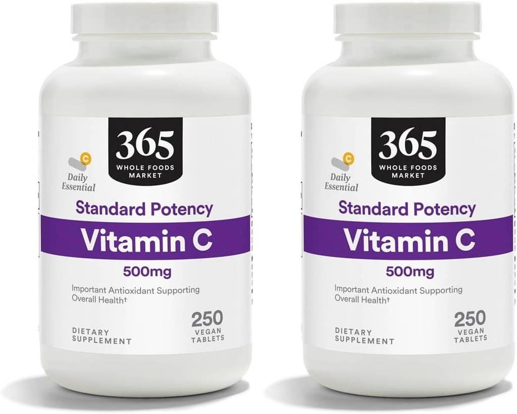 365 by Whole Foods Market, C 500Mg, 250 Tablet (Pack of 2)
