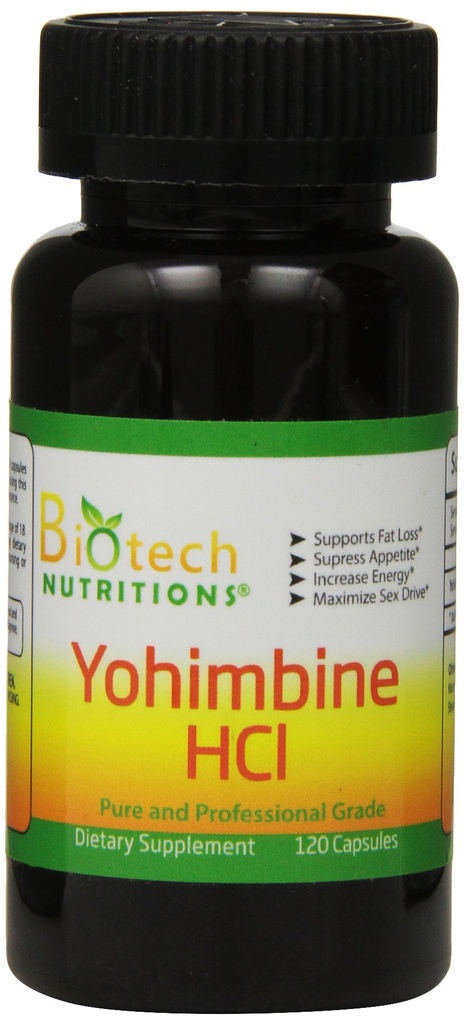 Yohimbine HCl Diyeter Supplement, 120 Kont
