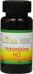 Yohimbine HCl Diyeter Supplement, 120 Kont