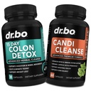 Colon Candi Cleanse Detox Υποστήριξη - Anti Overgrowth & 15 ημέρες Intestinal Cleanse χάπια & Probiotic - Έλεγχος ισορροπίας & γρήγορη δράση Φυσικό Laxative για ανακούφιση δυσκοιλιότητας - Bowel Movement Gut Health
