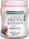 Nature's Bounty Optimal Solutions tarafından komple protein ve Vitamin Shake Mix, Immune Health, Decadent Chocolate Flavor, 1 lb