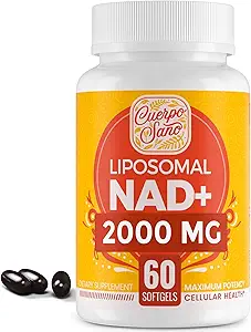 2000 MG NAD Supplement, Liposomal NAD+ Yüksek Absorpsiyon ile Daha Verimli, Nicotinamid Riboside, Pure & Plus Boosting Supplement, Aging Defense, Metabolism & Cellular, 600 softgels